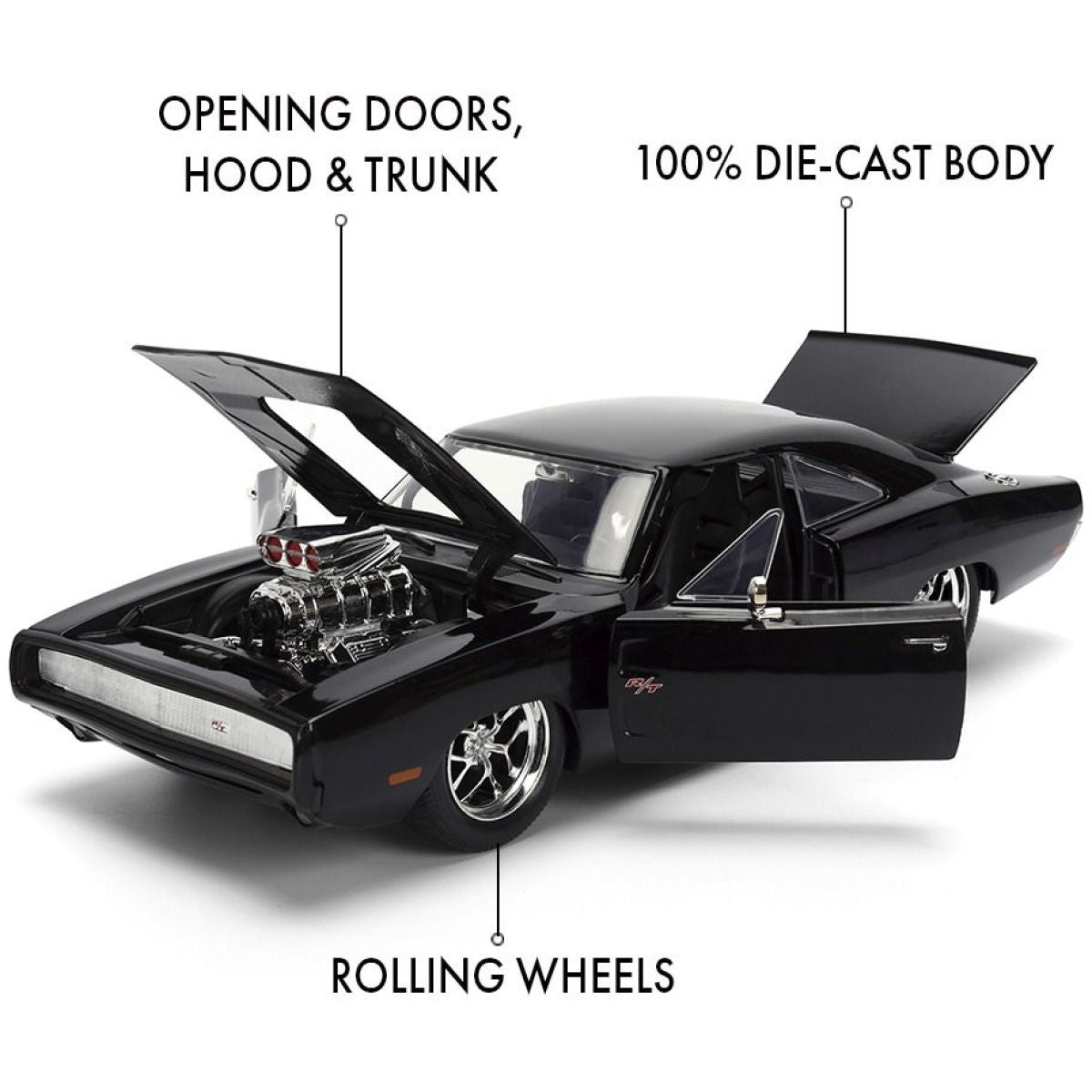 Jada Rychle a zběsile auto 1970 Dodge Charger 1:24