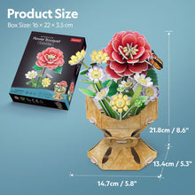CubicFun Puzzle 3D Kytice z květů kamélií 109 dílků