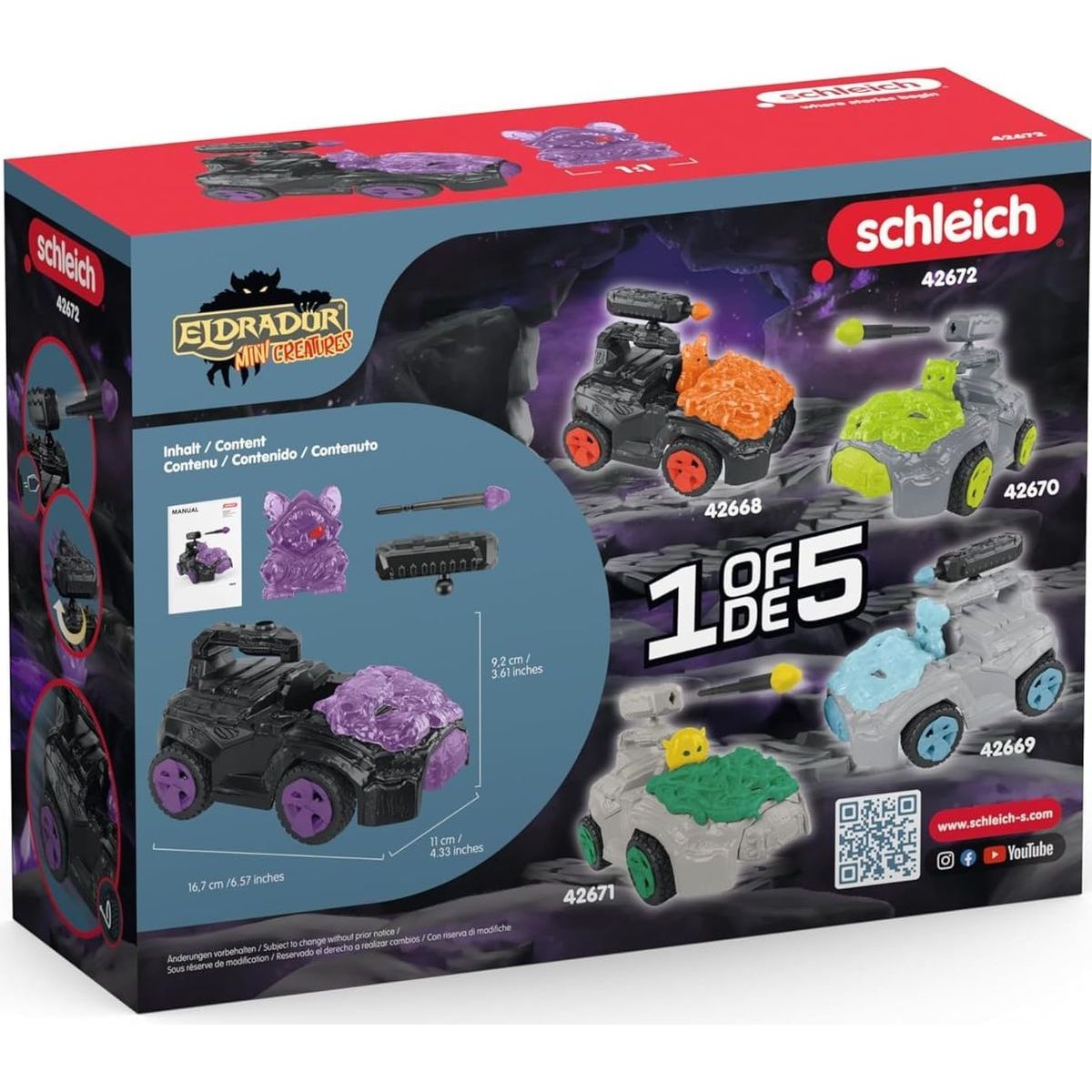 Schleich 42672 Stínový crashMobile s figurkou Mini Creature