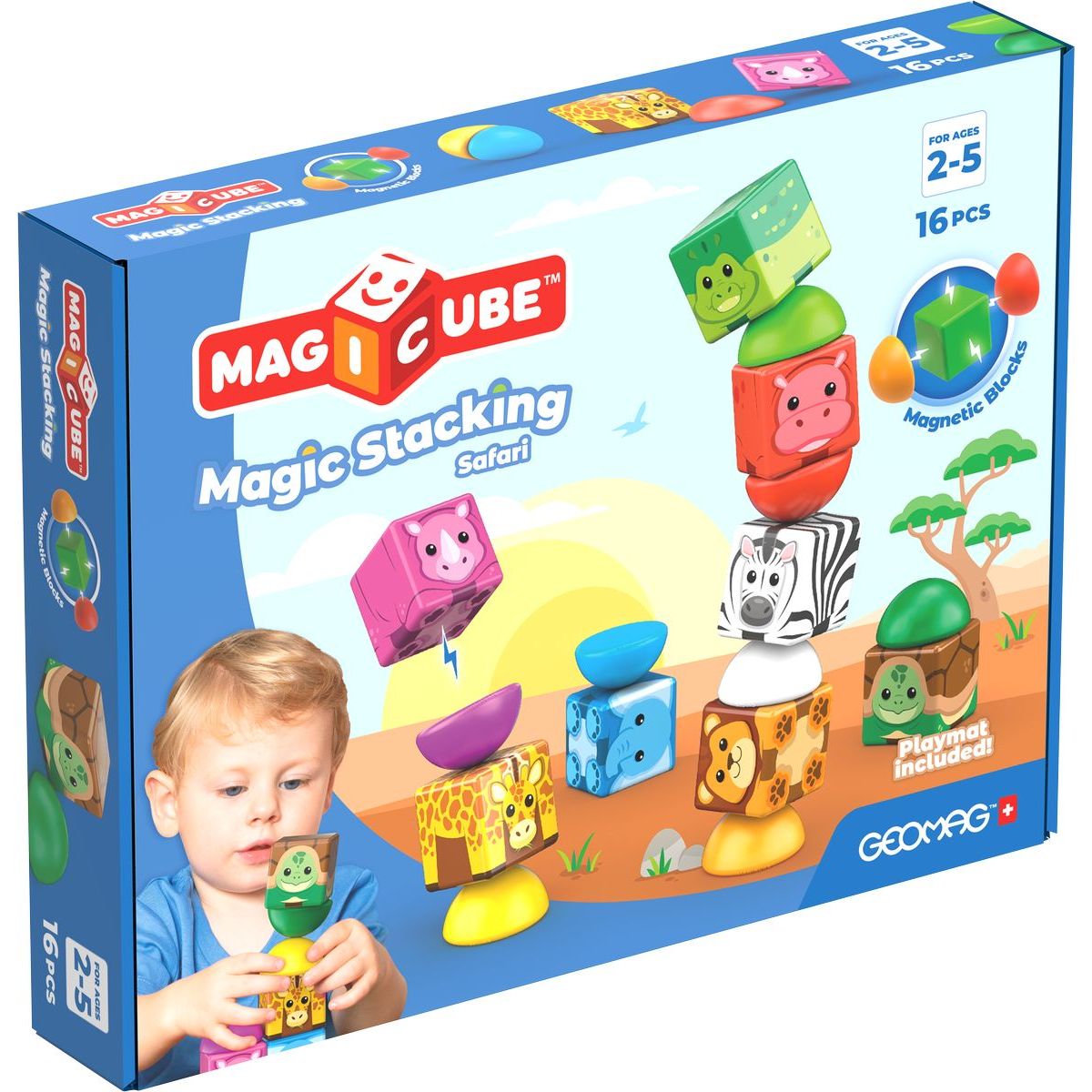 Geomag Magicube Safari 16 dílků