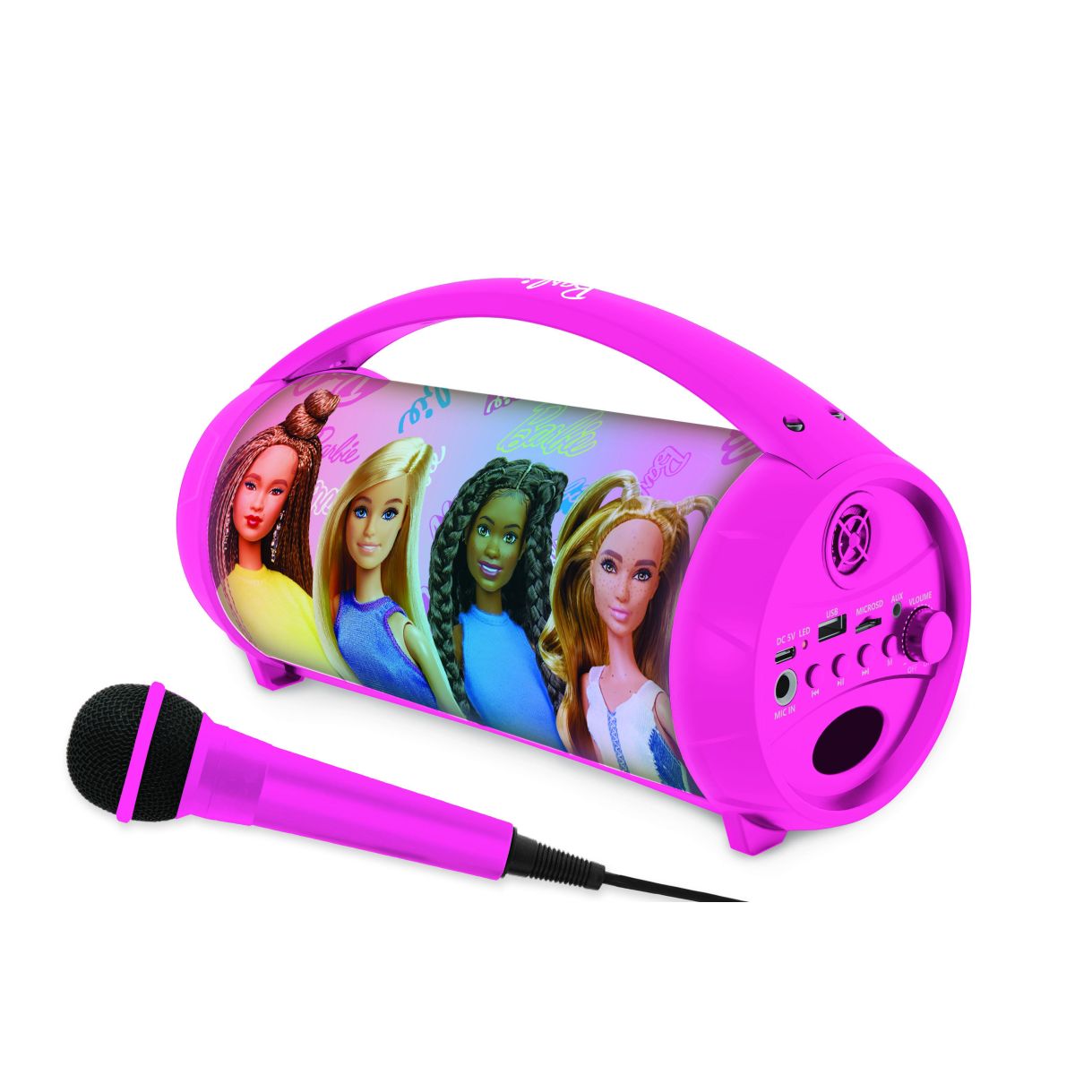 Lexibook Bluetooth reproduktor Barbie s mikrofonem svítící