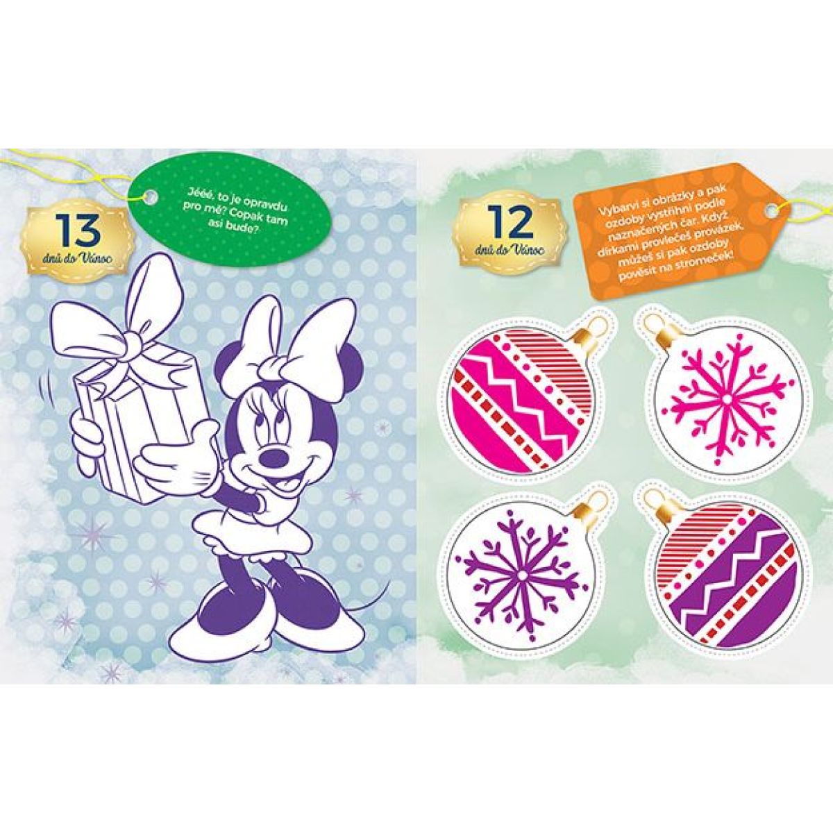 Jiri Models Vánoční aktivity se samolepkami do oken Minnie