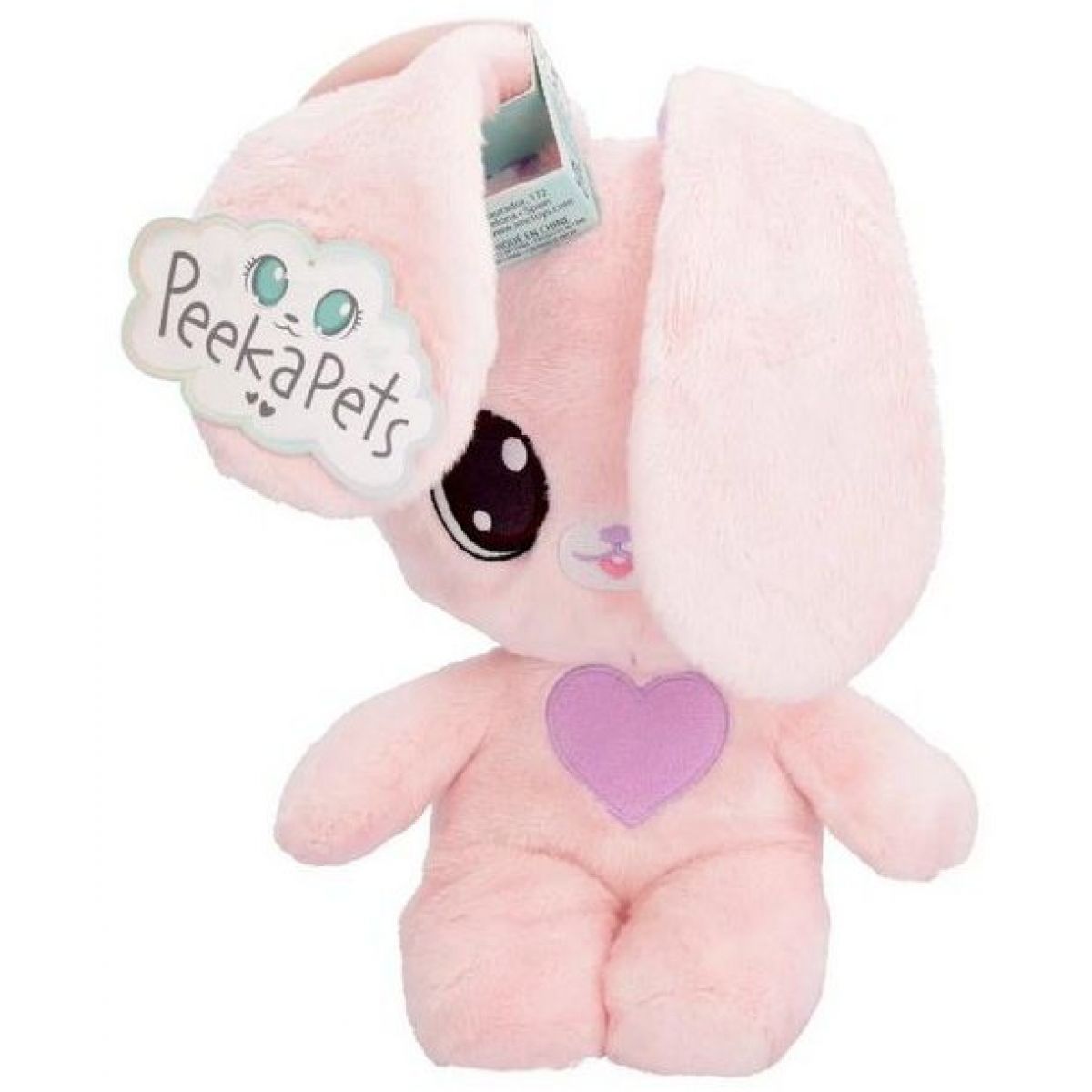 Peekapets Plyšový zajíček růžový