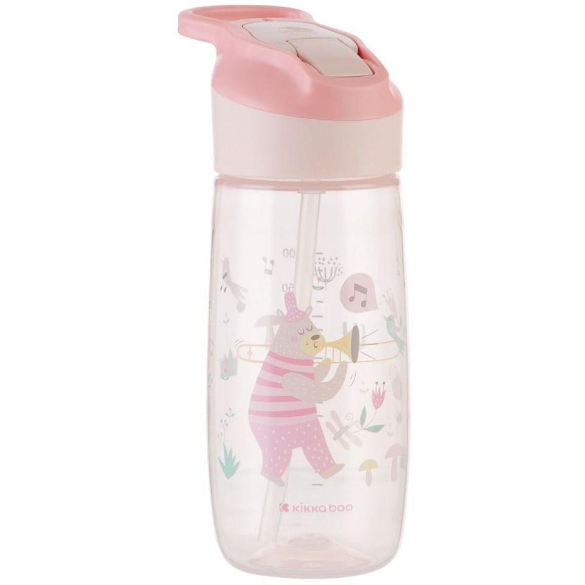 Hrnek se silikonovým pítkem 450ml 12m+ Music Fest Pink