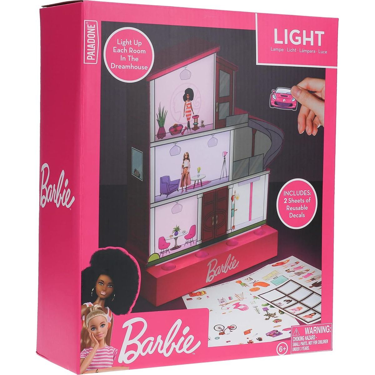 Barbie svítící dům se samolepkami