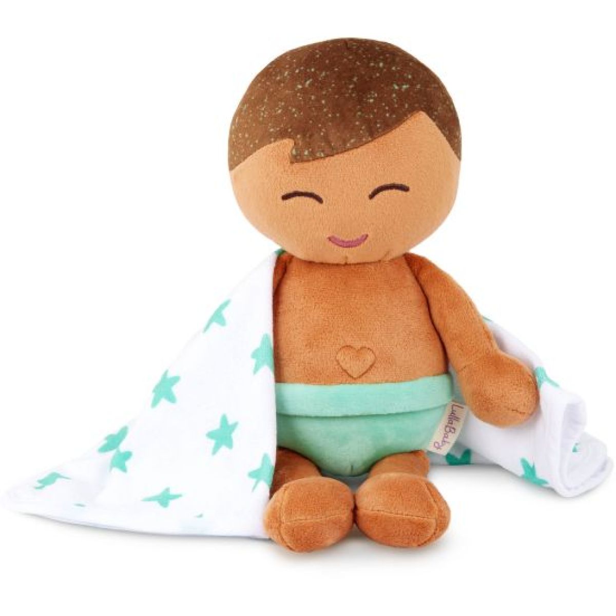 LullaBaby Panenka plyšová do vany kluk Light Brown Hair