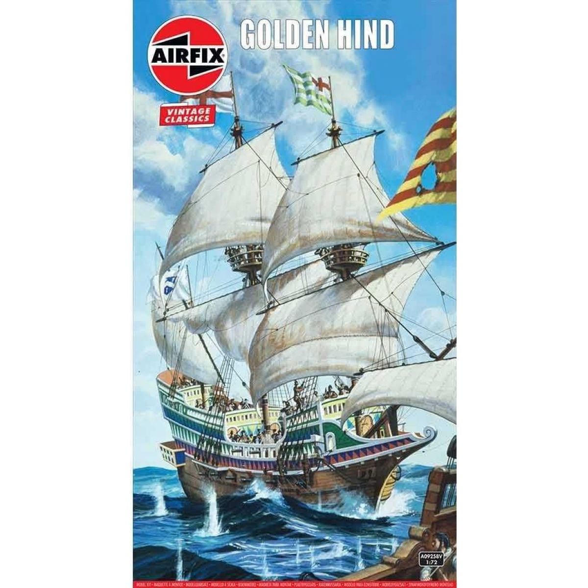 Airfix Classic Kit VINTAGE loď A09258V Golden Hind 1 : 72