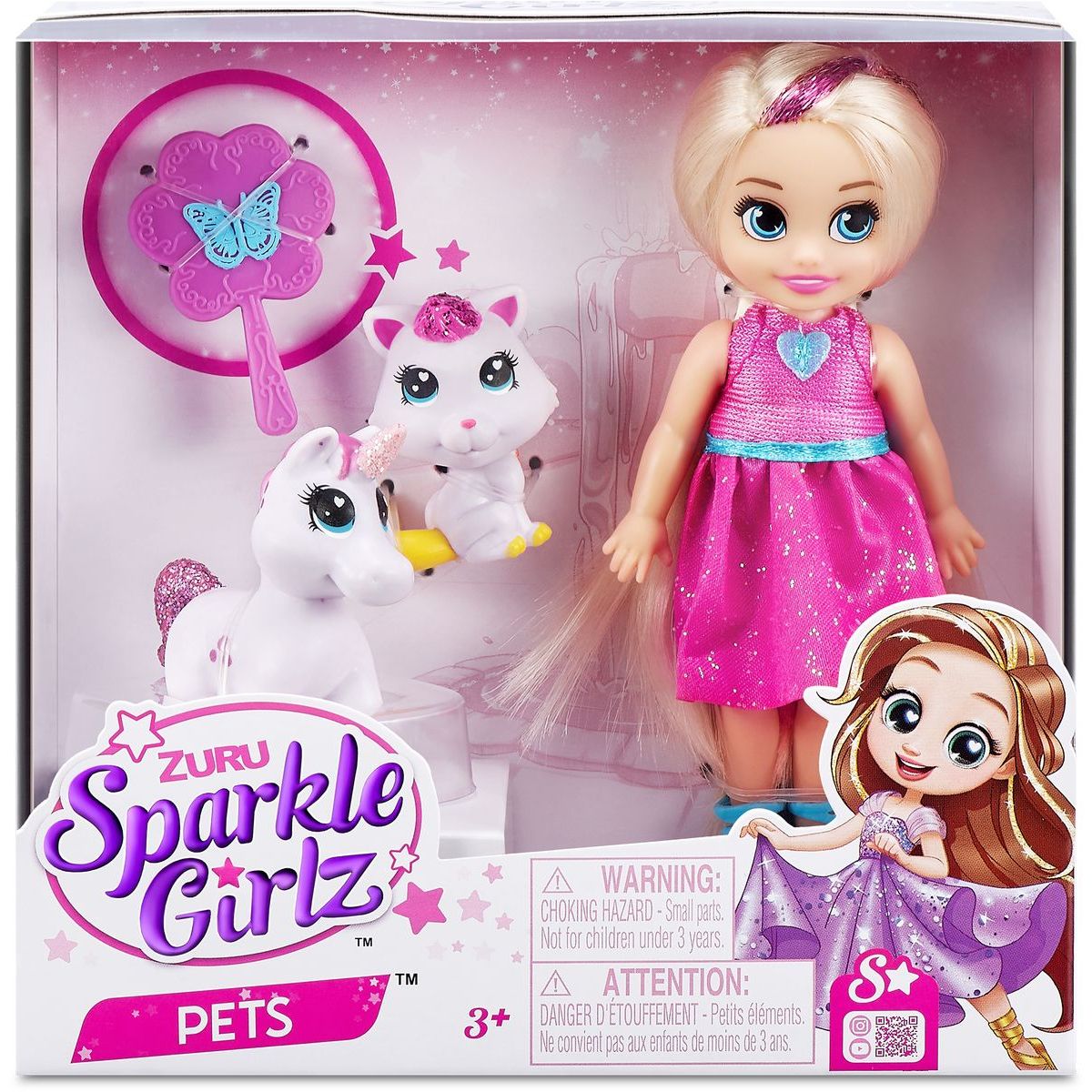 Zuru Panenka Sparklez Girlz se zvířátkem