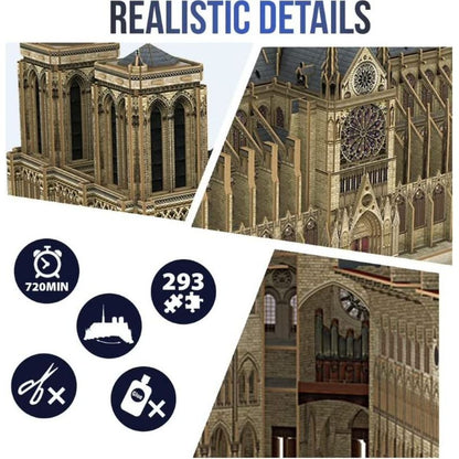 Cubicfun 3D Puzzle Notre Dame 293 dílků - Poškozený obal
