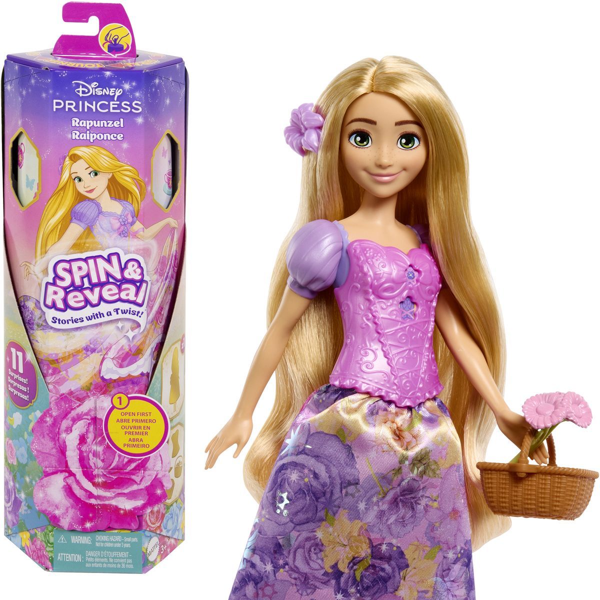 Disney Princezny Spin and Reveal princezna zahradní party Locika