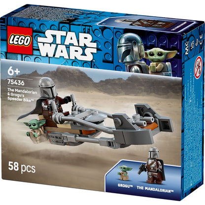 LEGO® 75436 Mandalorian a Grogu a spídrová motorka