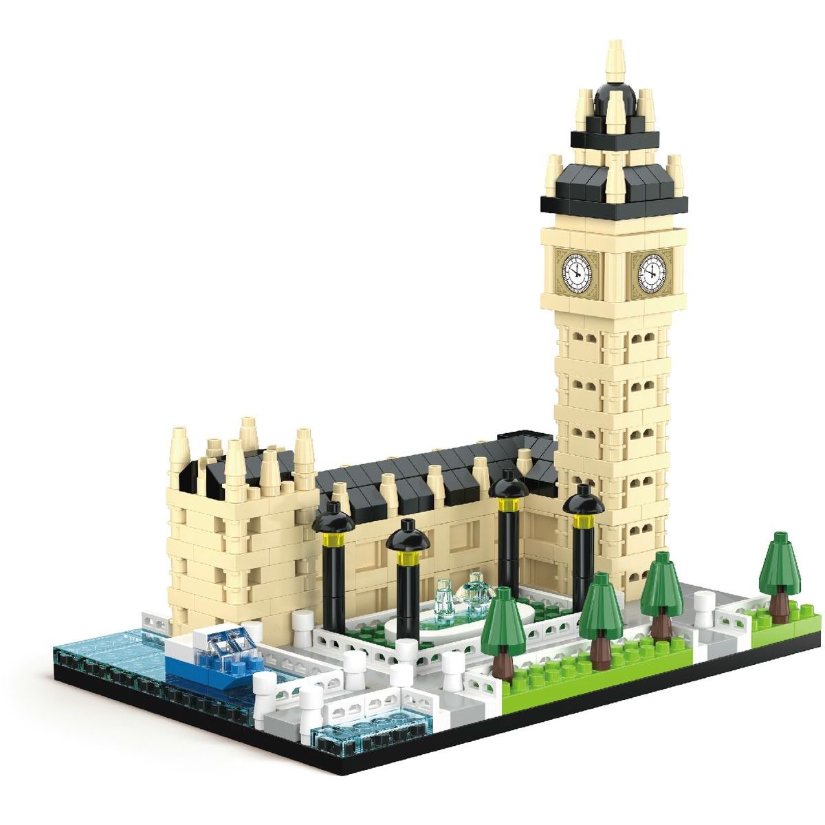 Stavebnice mini KOCO Big Ben plast 523ks v krabičce 12,5x17x7cm
