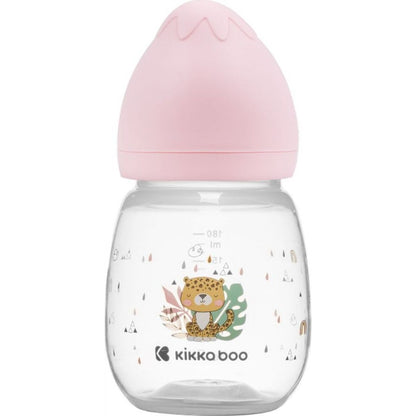 KikkaBoo Kojenecká láhev 180 ml 3m+ Savanna Pink