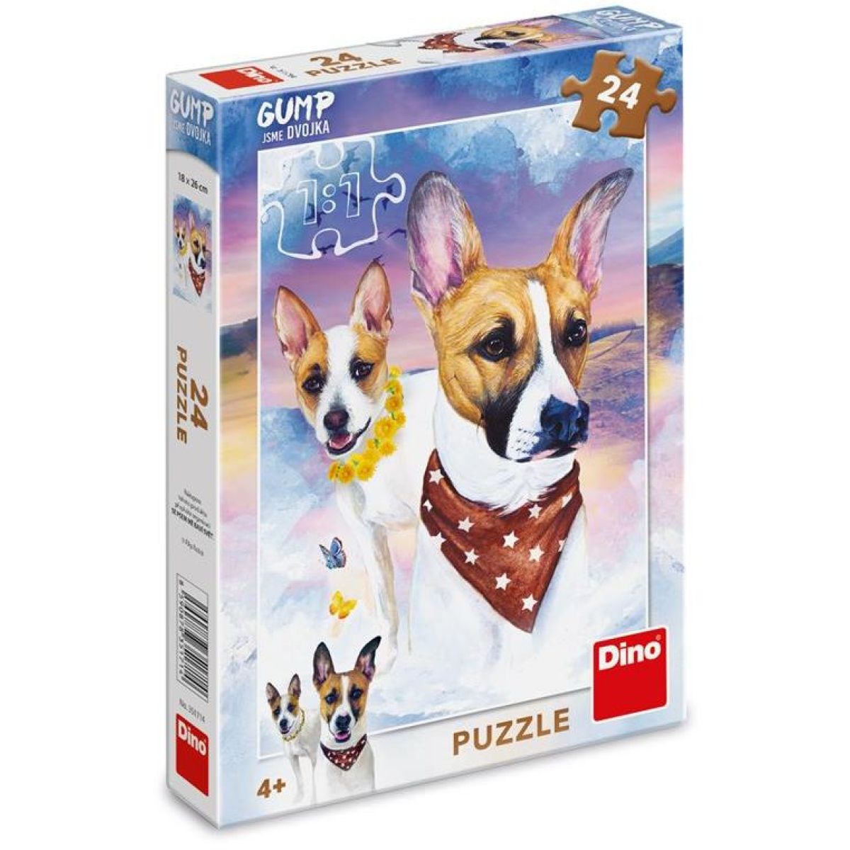 Dino Gump jsme dvojka puzzle 24 dílků FSC