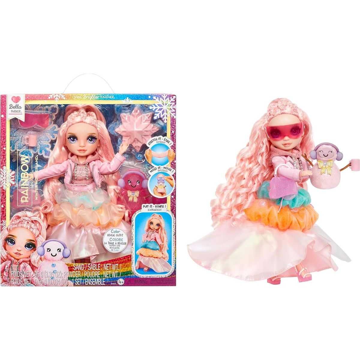 Rainbow High Zimní fashion panenka - Bella (Pink)