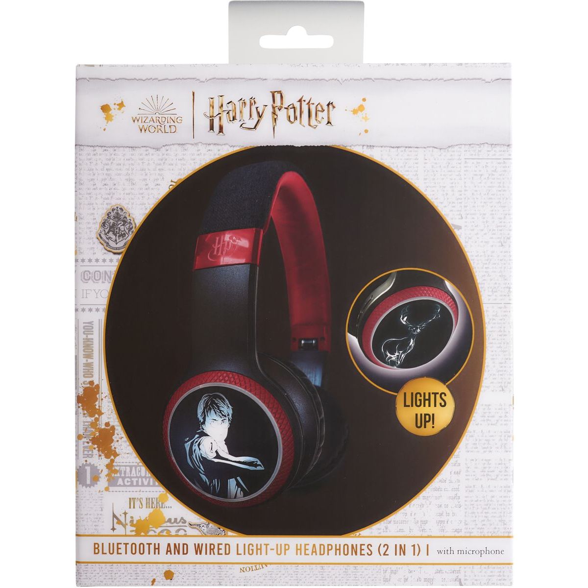 Harry Potter Light-Up BT Headphones - Patronus