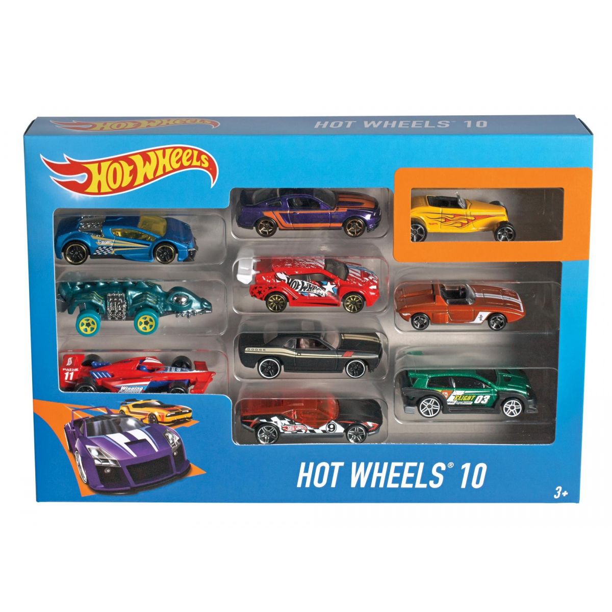 Hot Wheels Angličáky 10 Pack
