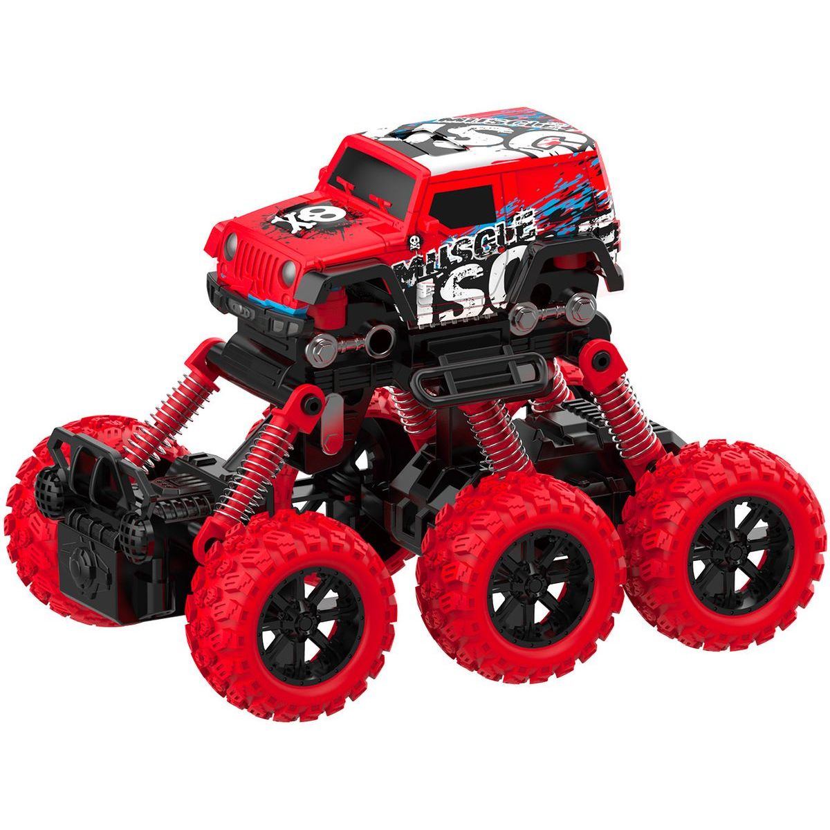Sparkys Auto Graffiti Crawler 6WD 1:43 na zpětný chod červené