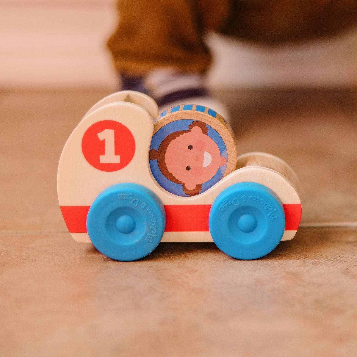 Melissa & Doug Go Tots Dřevěná závodní auta