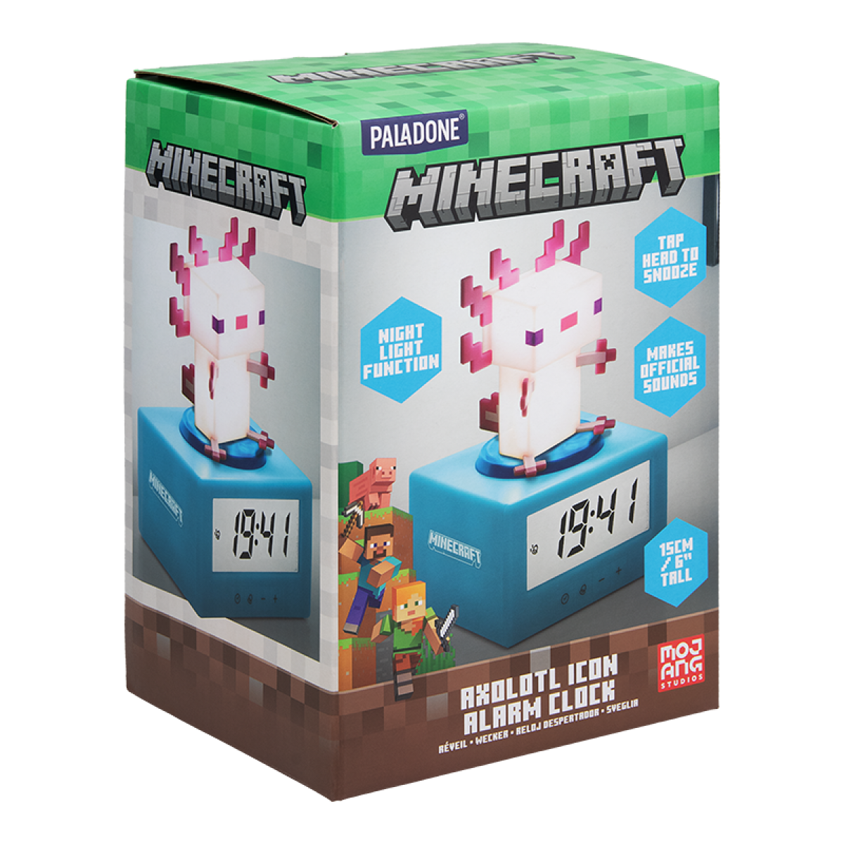 Paladone Minecraft Budík Axolotl
