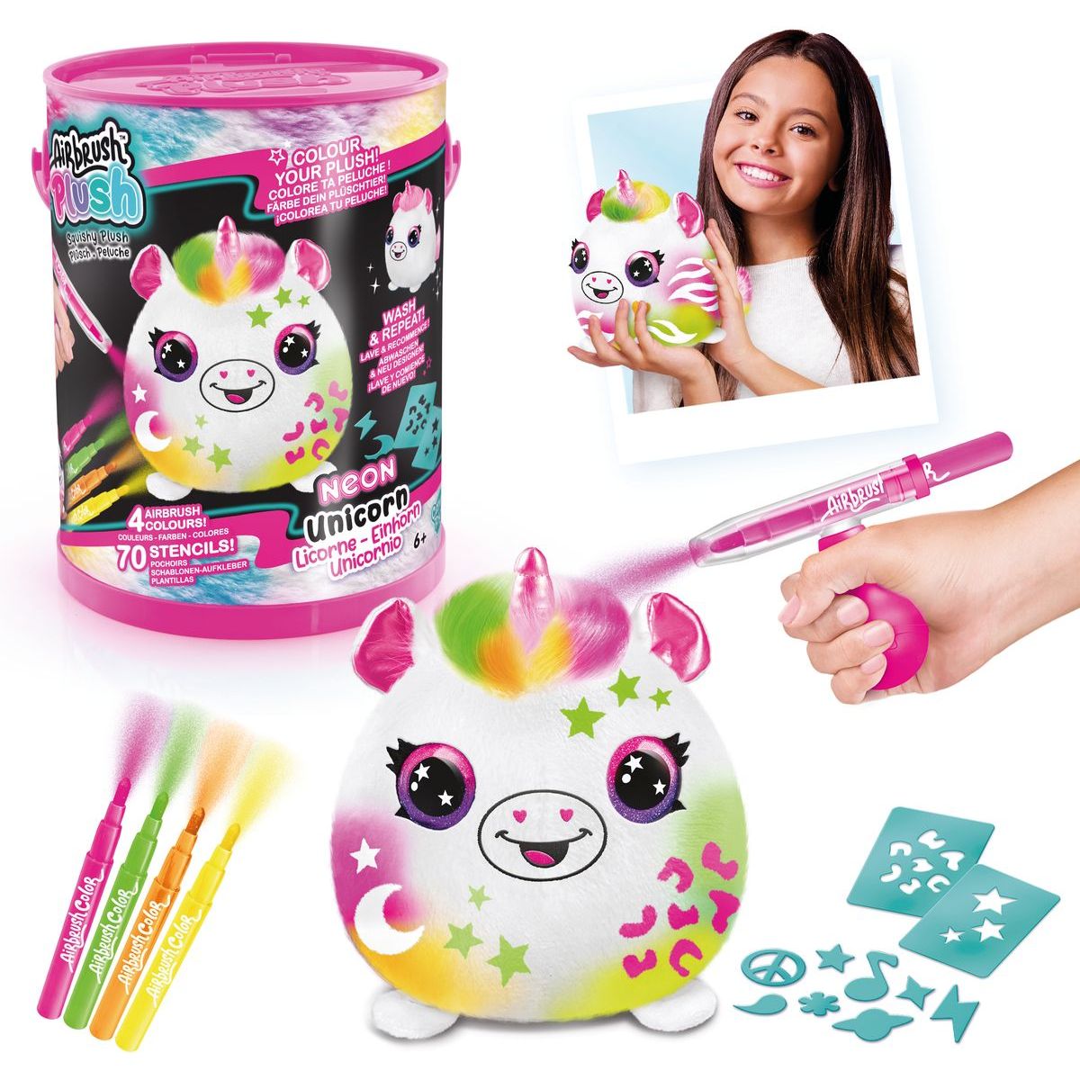 Airbrush - Neon Squish Pals Paint Can