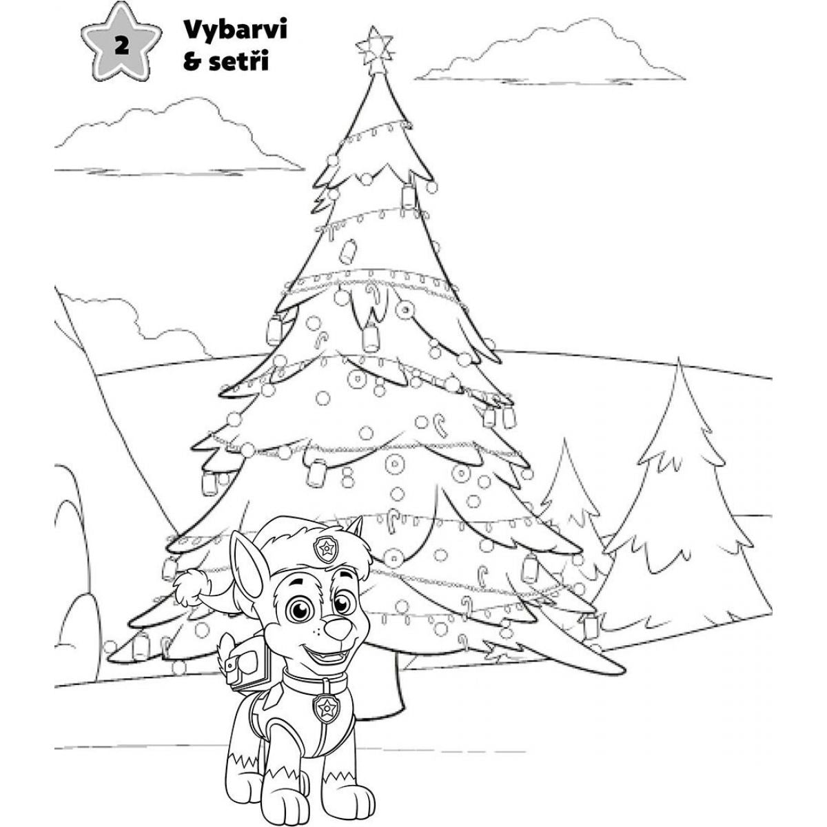 Tlapková patrola - Adventní stírací knížka