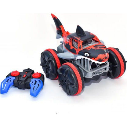 RC obojživelné auto žralok červený