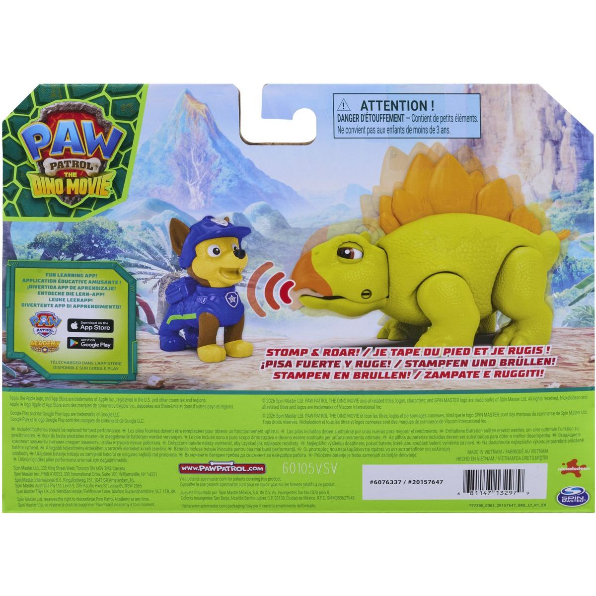 Spin Master Tlapková patrola Dino figurka se zvuky + Chase