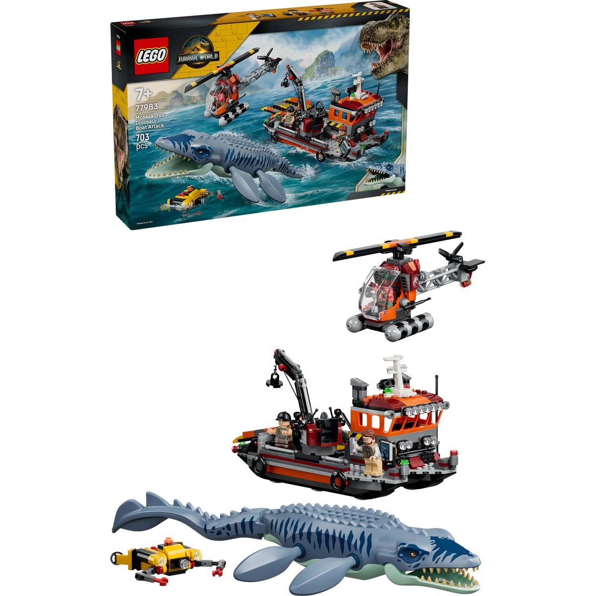 LEGO® Jurassic World 77983 Útok dinosaura mosasaura na loď