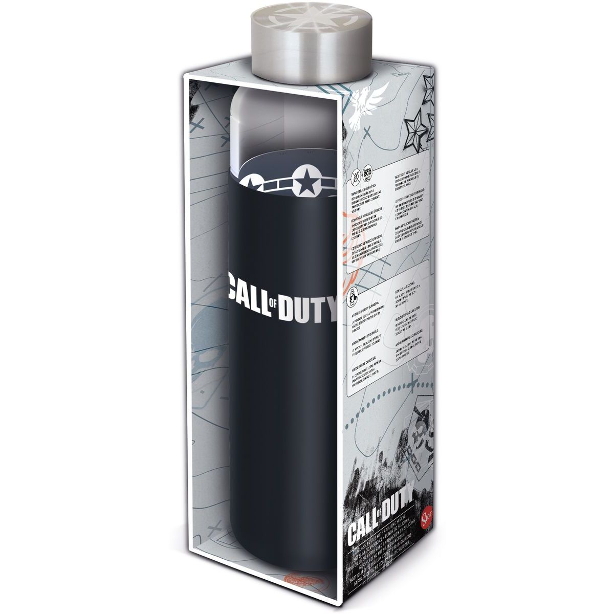 Stor Call of Duty Skleněná láhev s návlekem 585 ml