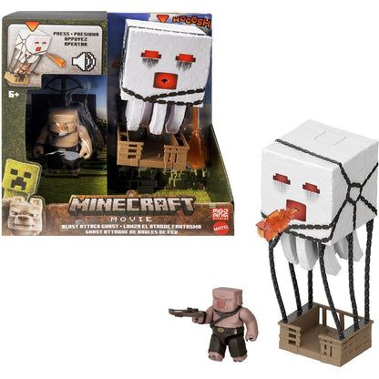 Mattel Minecraft velká figurka Ghast s ohnivou koulí