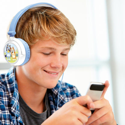 Lexibook Skládací drátová sluchátka Bluey s limitem hlasitosti