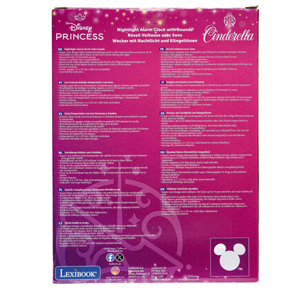 Lexibook Budík Disney princezny se svítící figurkou