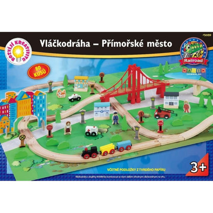 Maxim Vláčkodráha Přímořské město 80ks