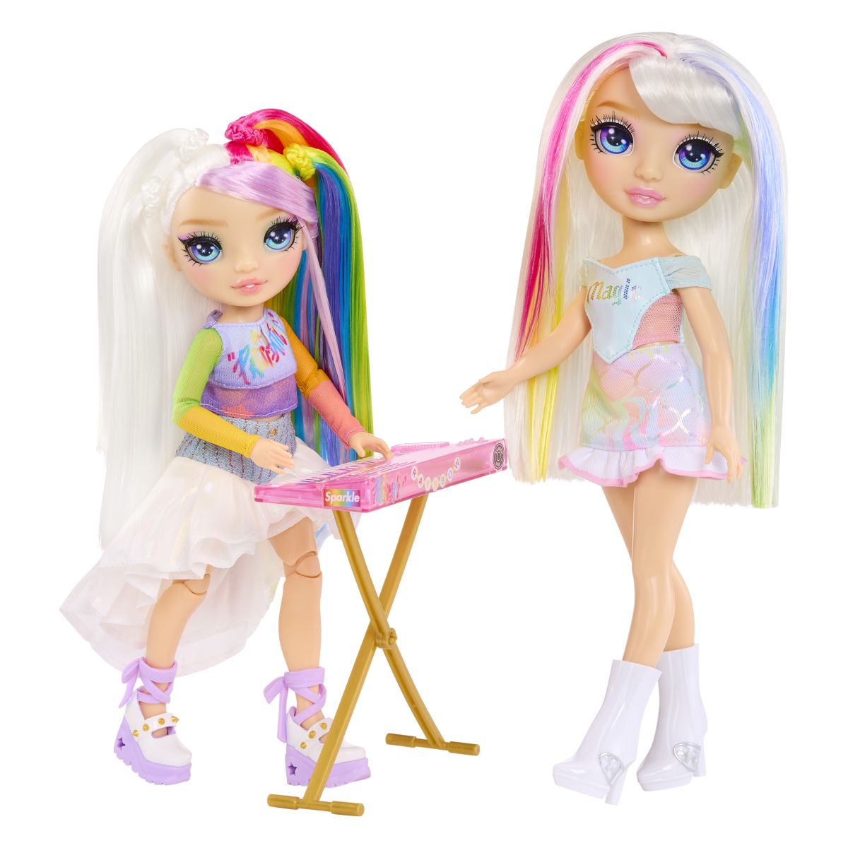 Rainbow High Junior Fashion panenka v rockové kapele - Amaya