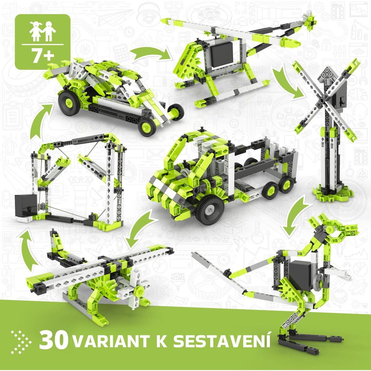 Engino Creative Builder 30 modelů s motorkem