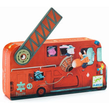 Djeco Puzzle Hasičské auto 16 dílků