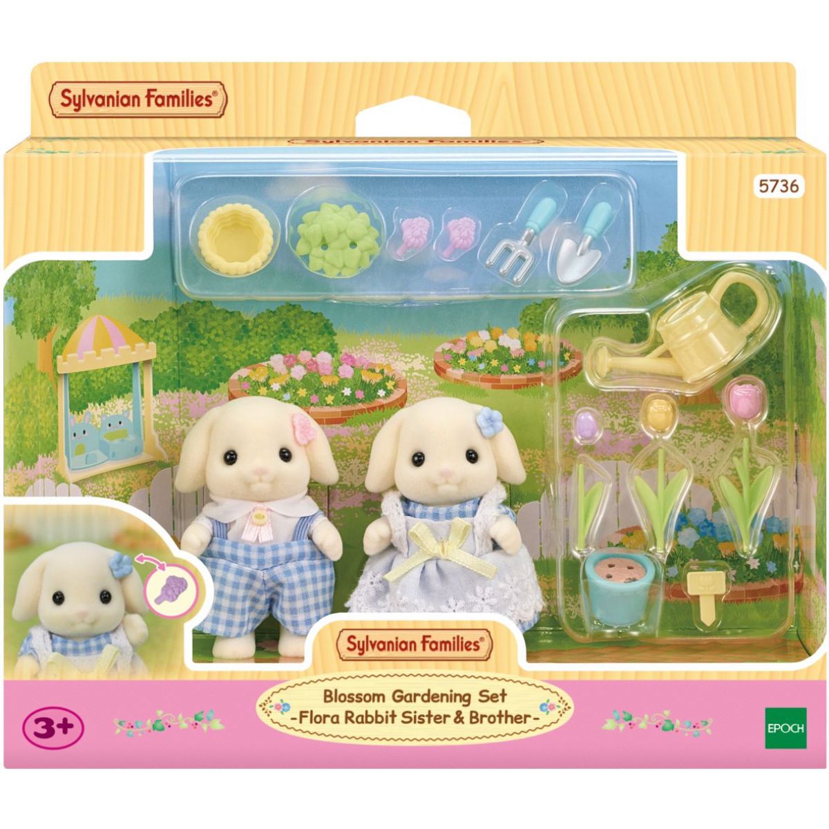 Sylvanian Families Květinový set a sourozenci Flora králíků