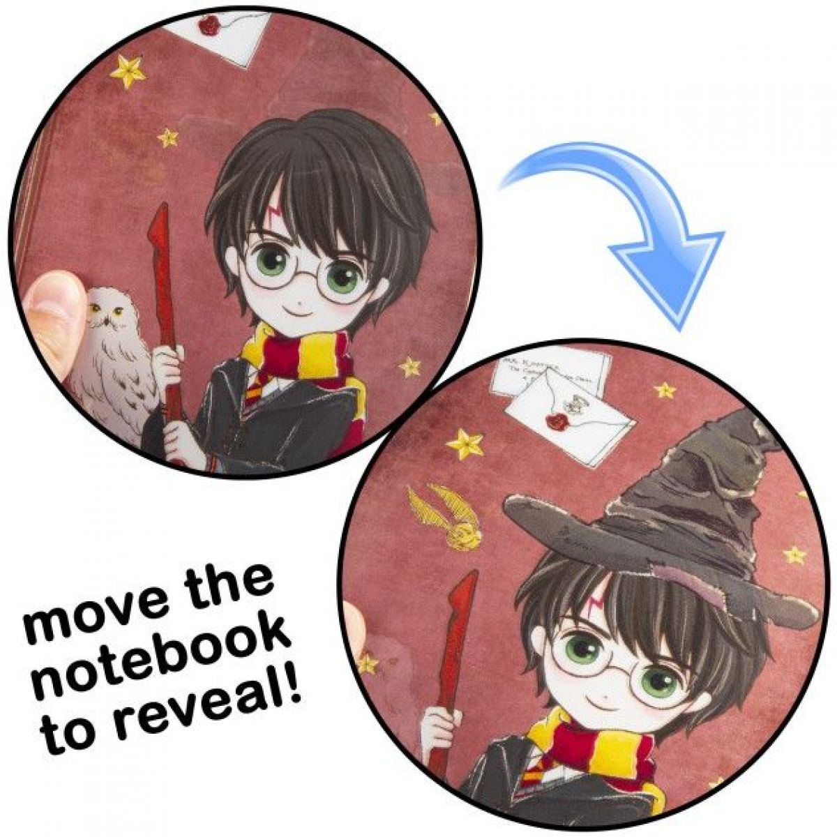 RMS Deník sada Harry Potter Lenticular