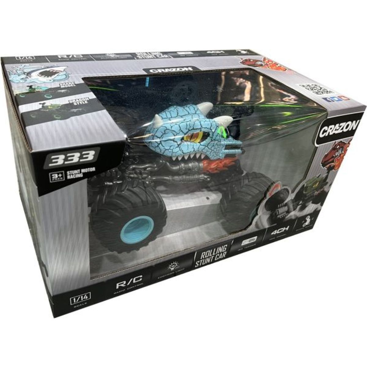 RC kaskadérské auto modré 1 : 16