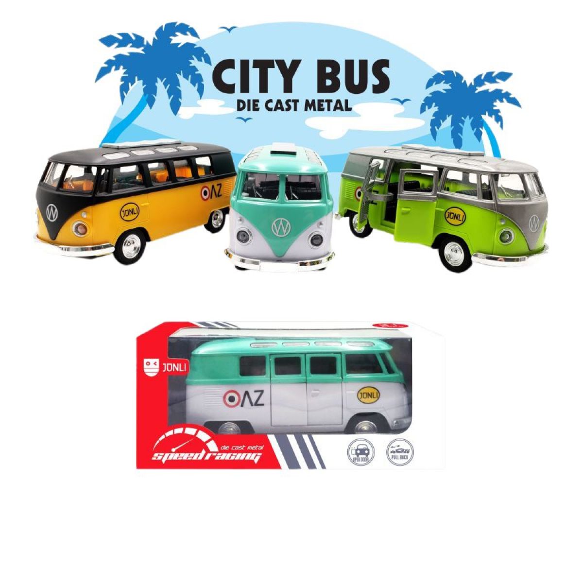 Alltoys Autobus mini - červeno-bílý