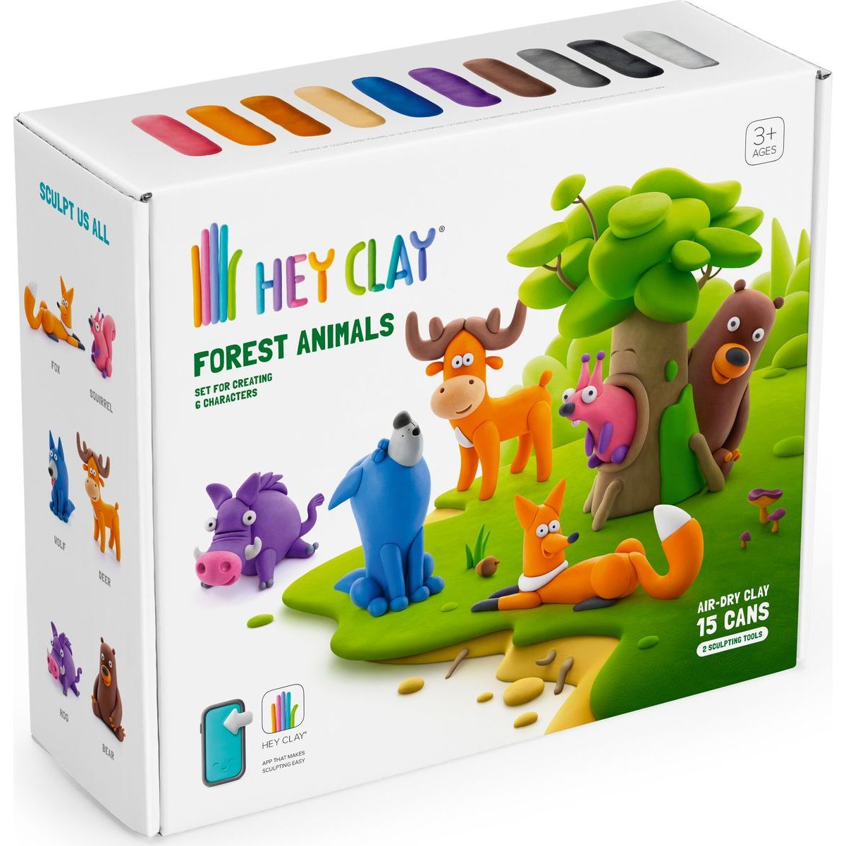 Hey Clay Lesní zvířata modelina