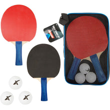 Sada na stolní tenis 2 pálky 26cm + 3 míčky v pouzdře