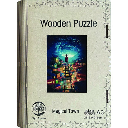 Epee Wooden puzzle Magical Town A3