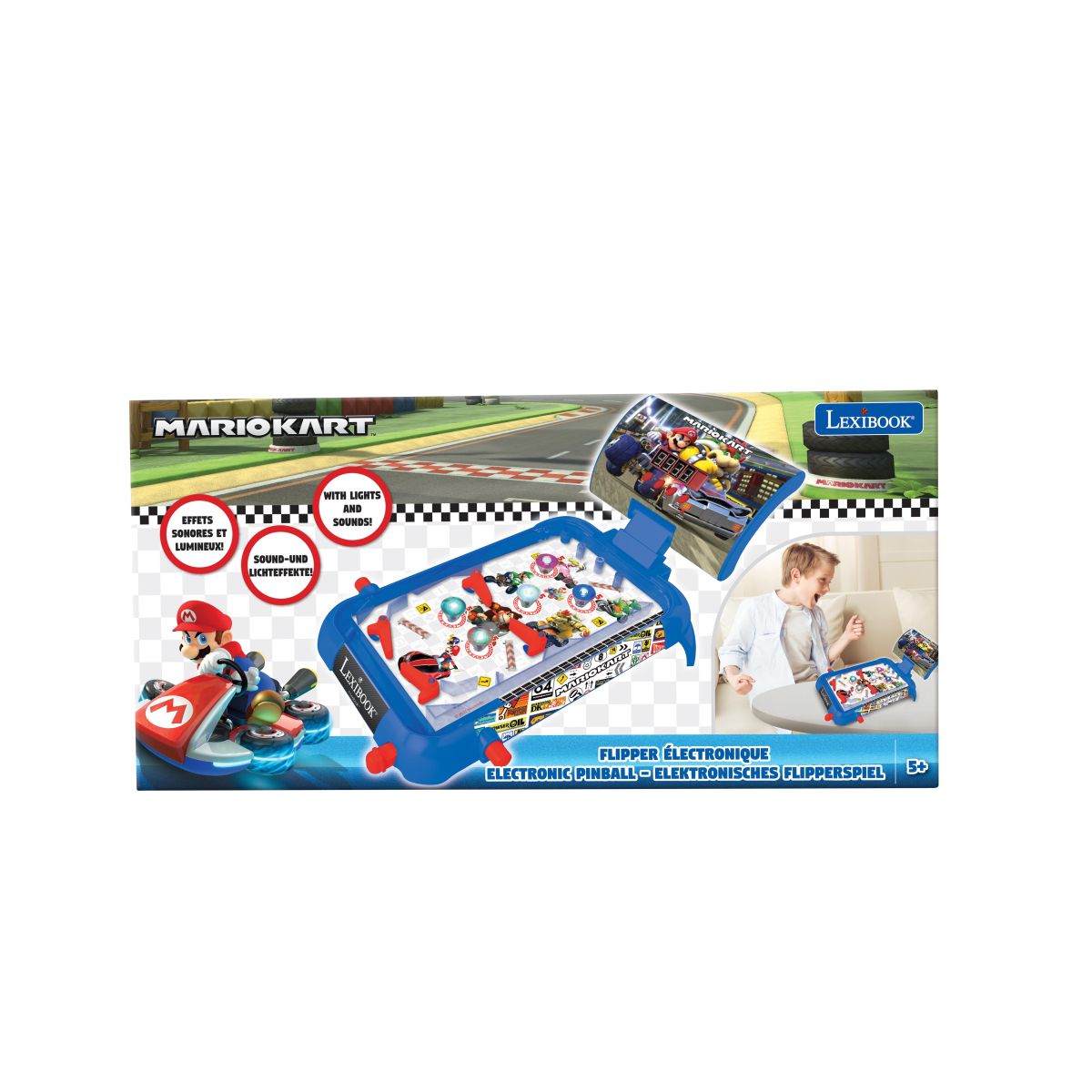 Lexibook Elektronický stolní pinball Mario Kart