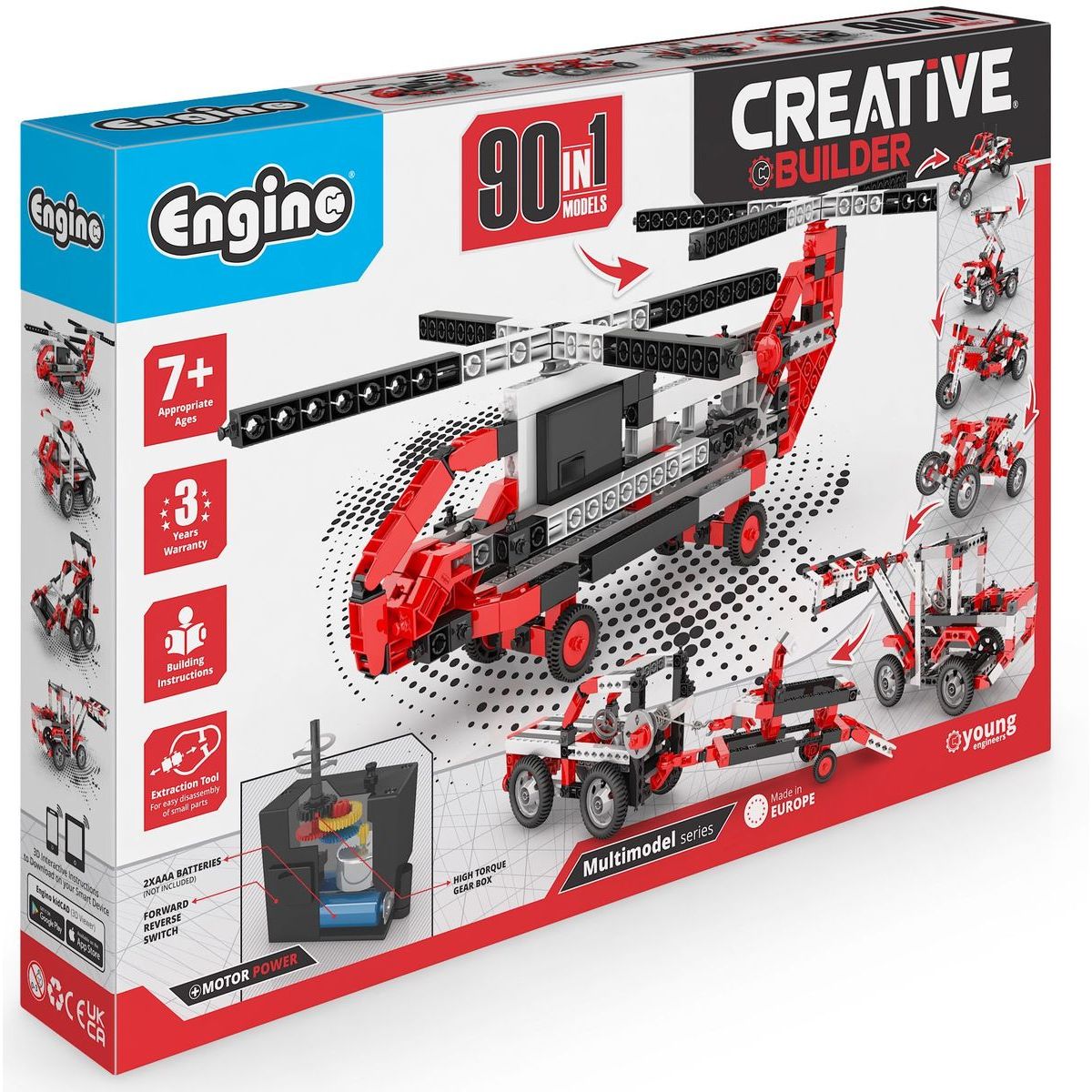 Engino Creative Builder 90 modelů s motorkem