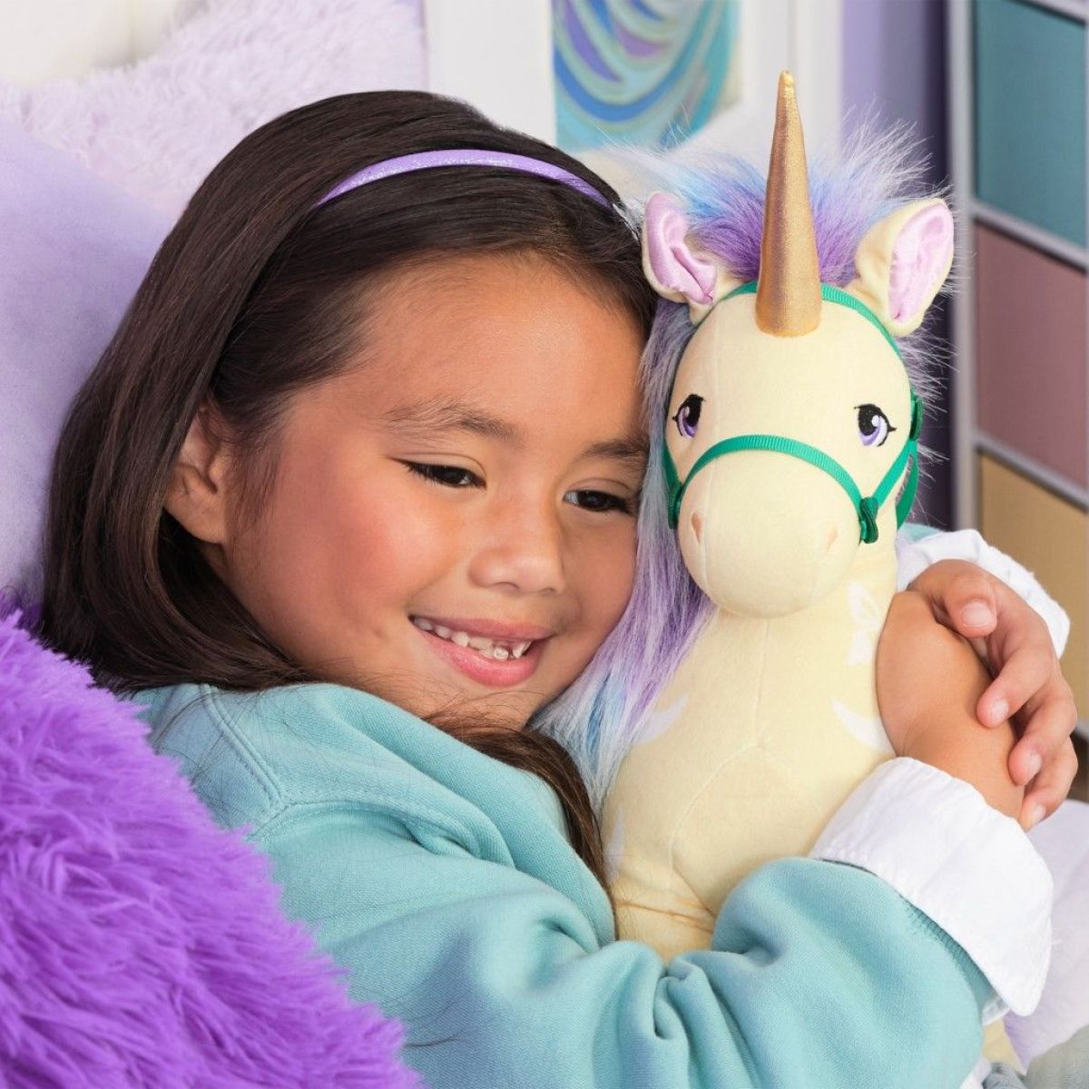 Unicorn Academy plyšový jednorožec Leaf 38 cm
