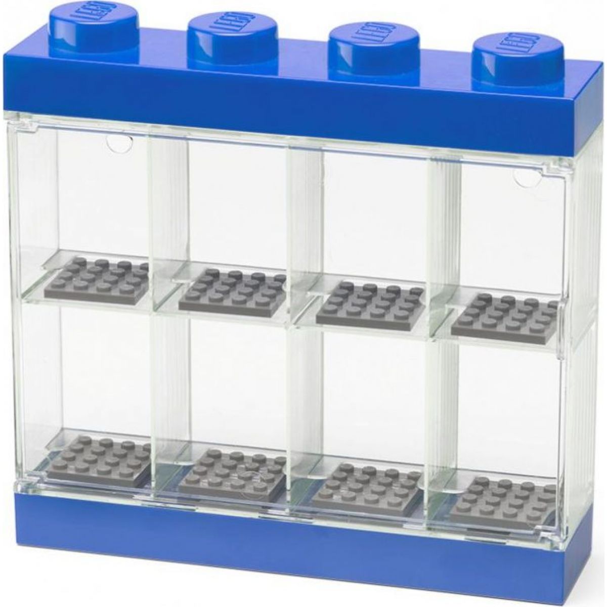 LEGO® sběratelská skříňka na 8 minifigurek - modrá