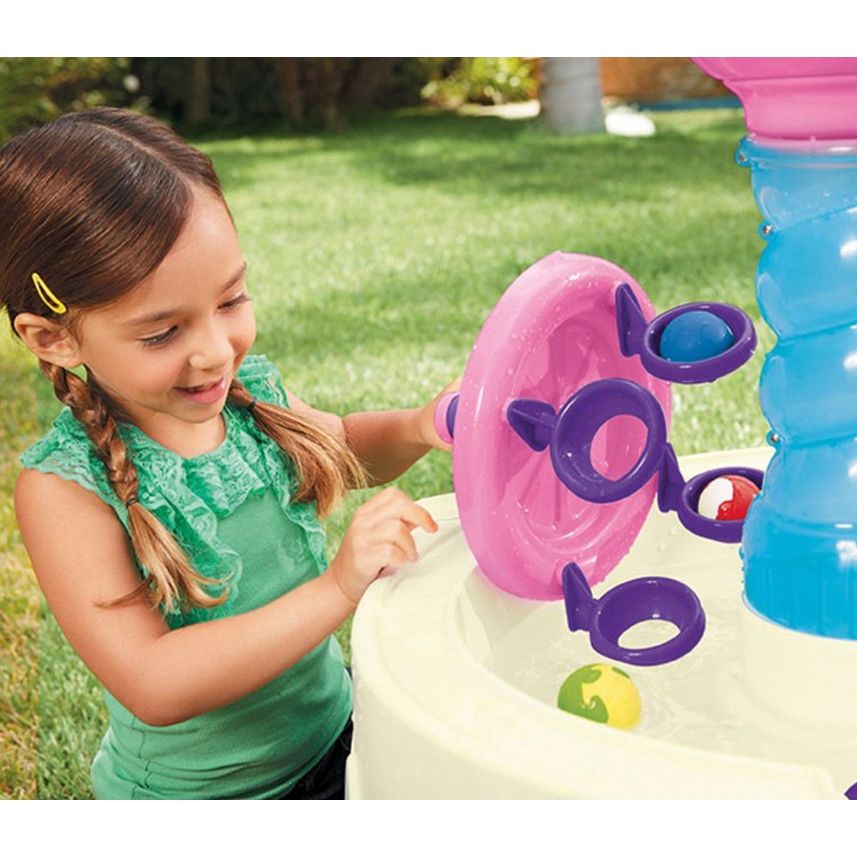 Little Tikes Spirálovitý vodní stůl růžový - Poškozený obal