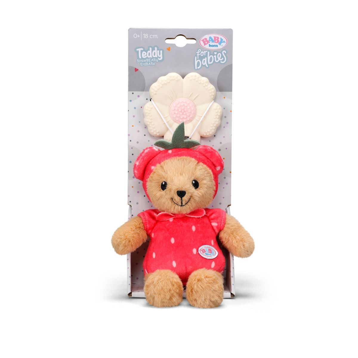 BABY born for babies Medvídek Teddy jahůdka 18 cm
